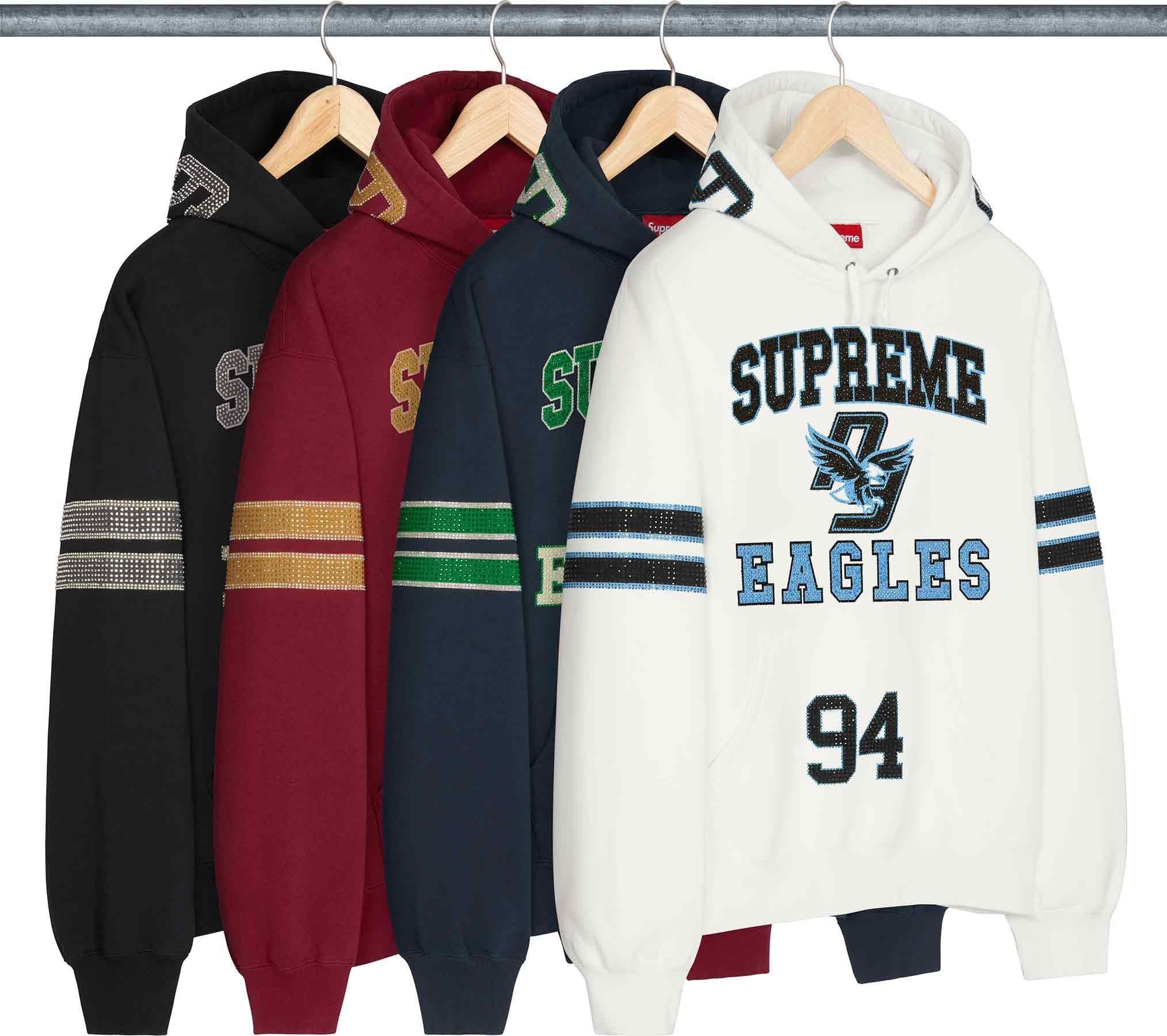 Rhinestone Eagle Hooded Sweatshirt view 5